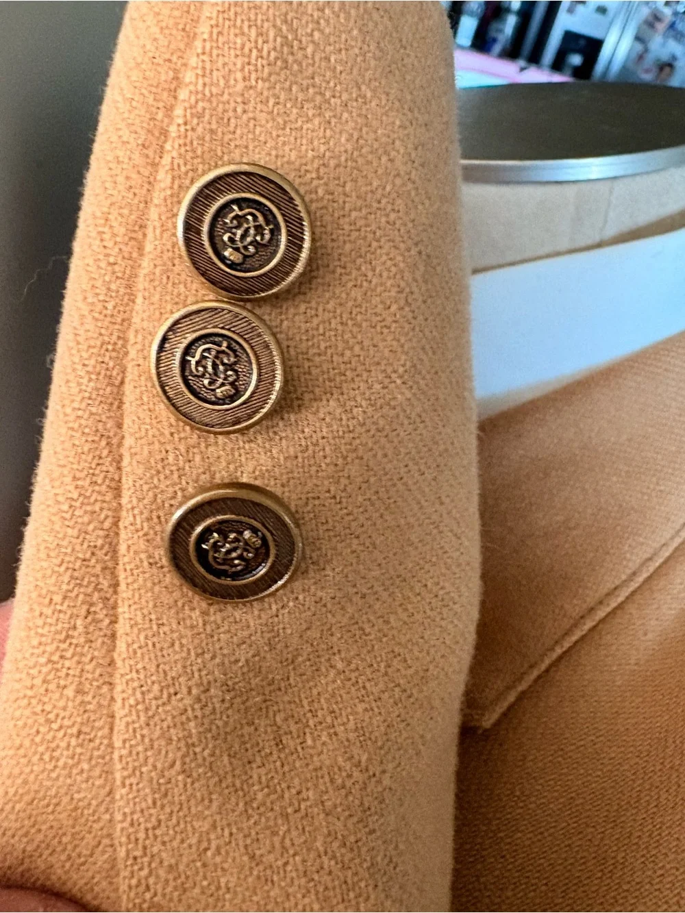 The wool connection tailored camel